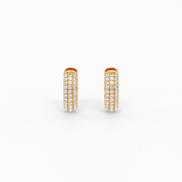 Pavé Diamond Hoops