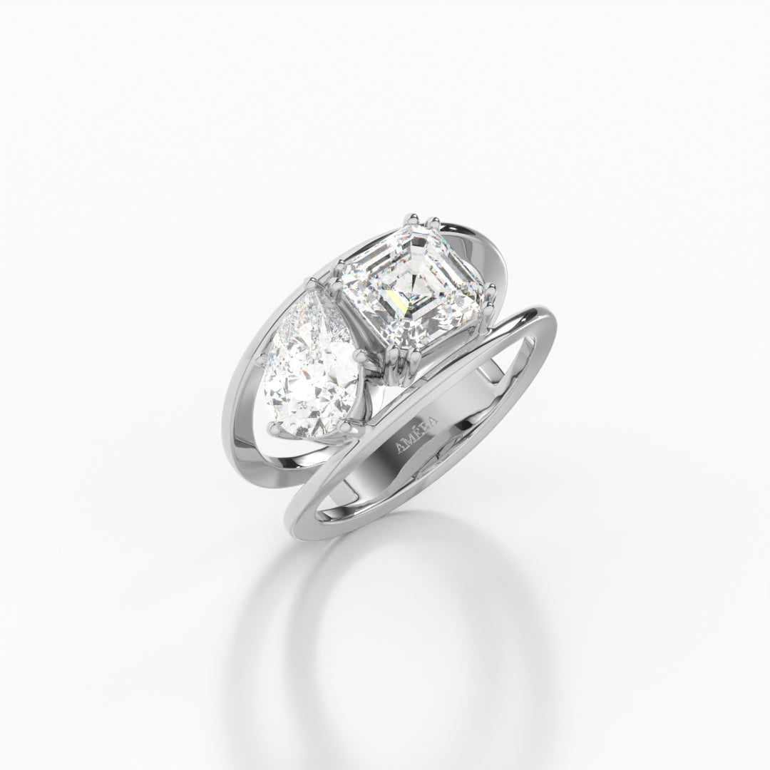 Eclipse Duet Ring 3.0ct