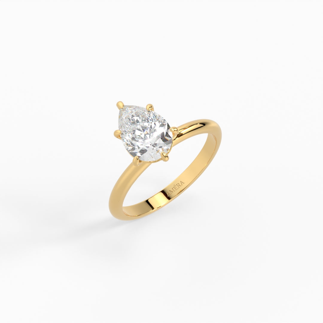 Pear soliatire ring 1.80 ct