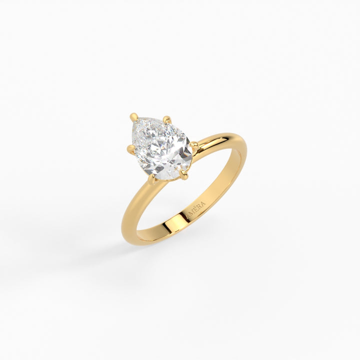 Pear soliatire ring 1.80 ct