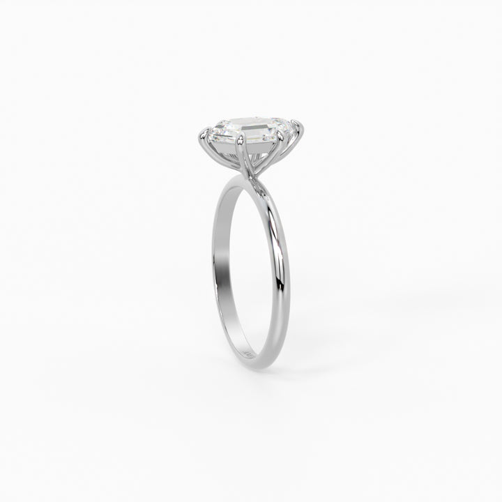 Hexagon Solitaire Ring 1.50 ct