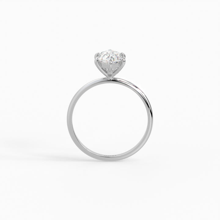 Hexagon Solitaire Ring 1.50 ct