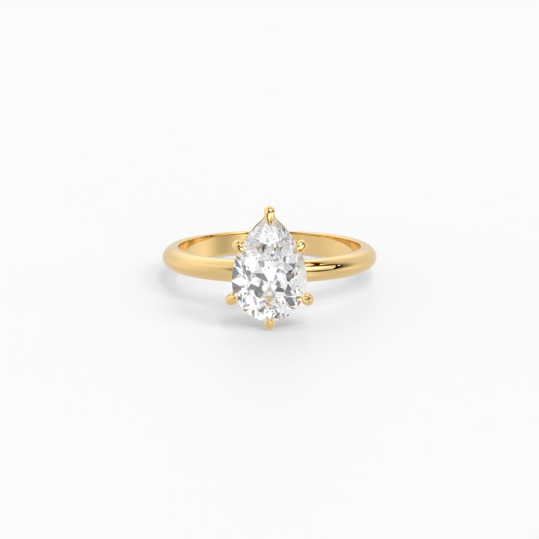 Pear soliatire ring 1.80 ct