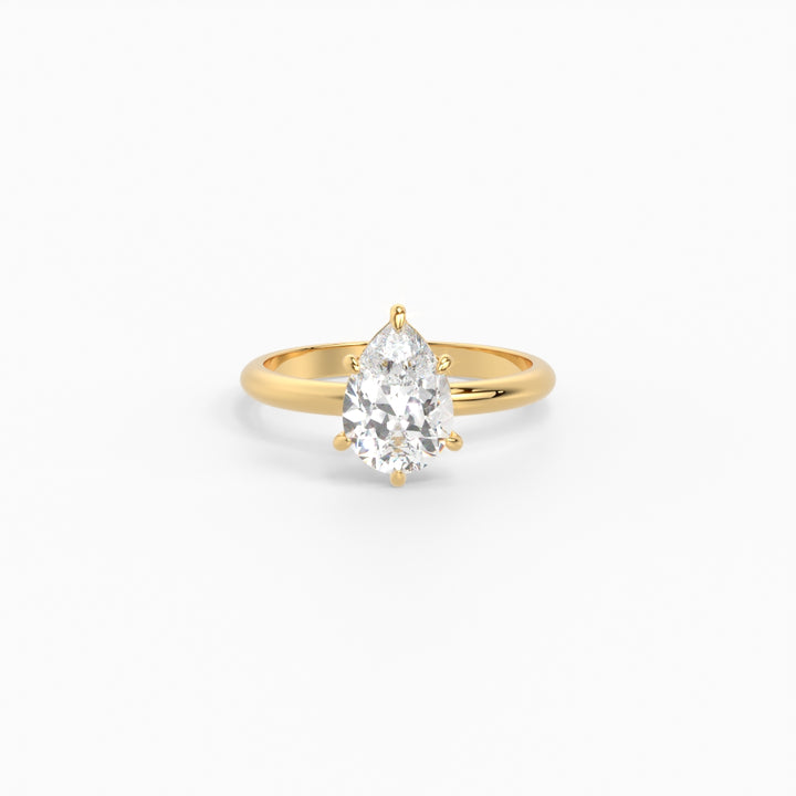 Pear soliatire ring 1.80 ct