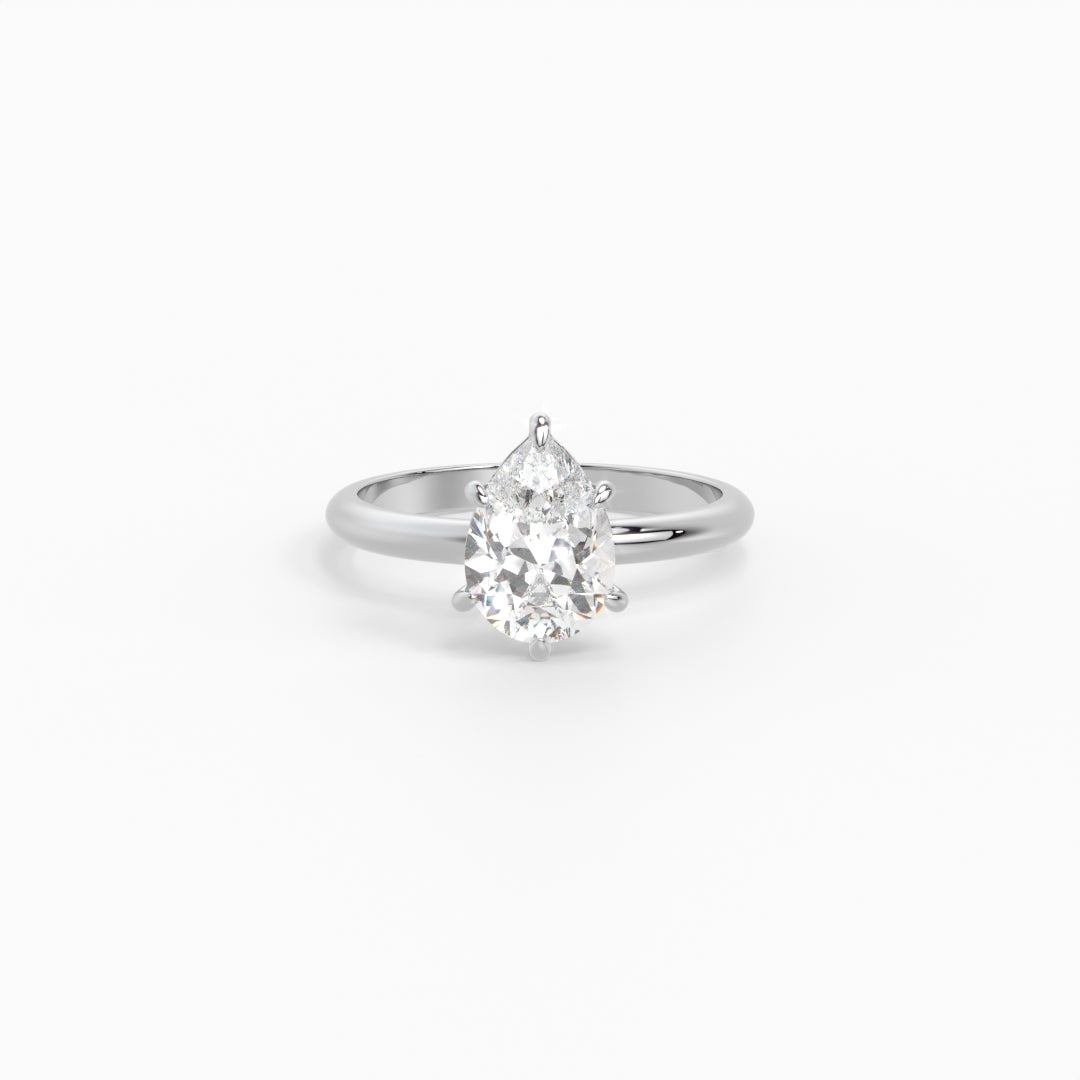 Pear soliatire ring 1.80 ct