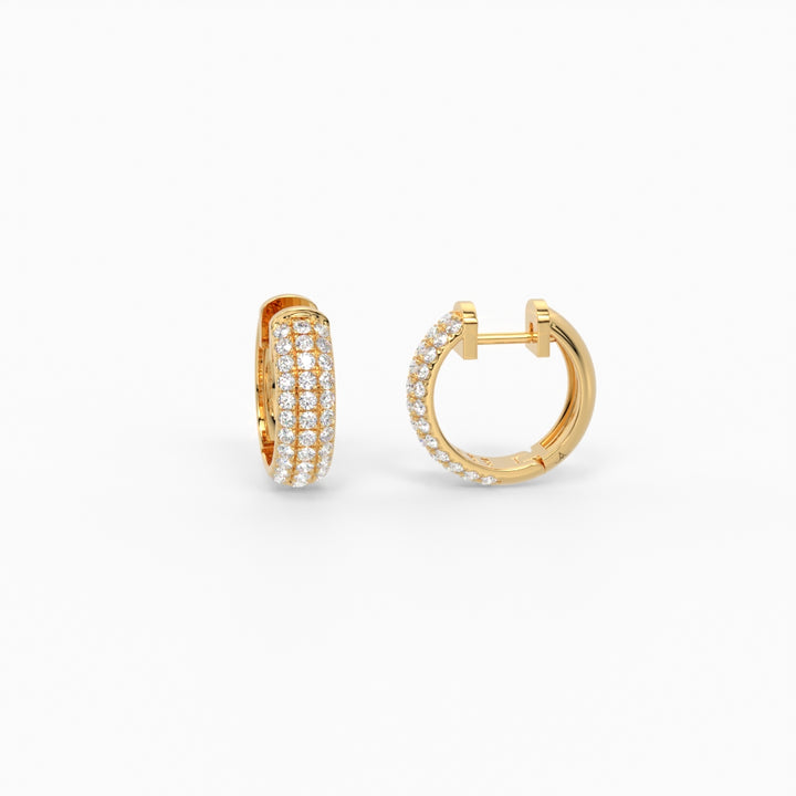 Pavé Diamond Hoops