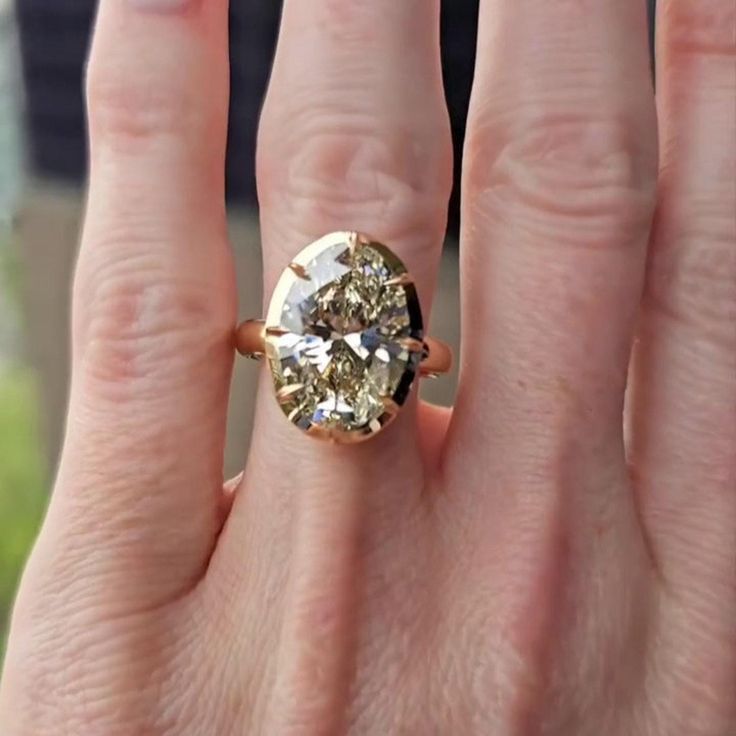 5 Ct Oval Bezel Ring