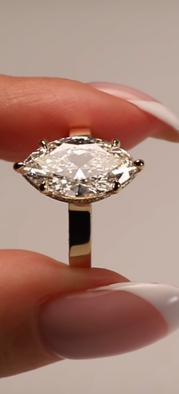 3 Ct Marquise on Regalia Band