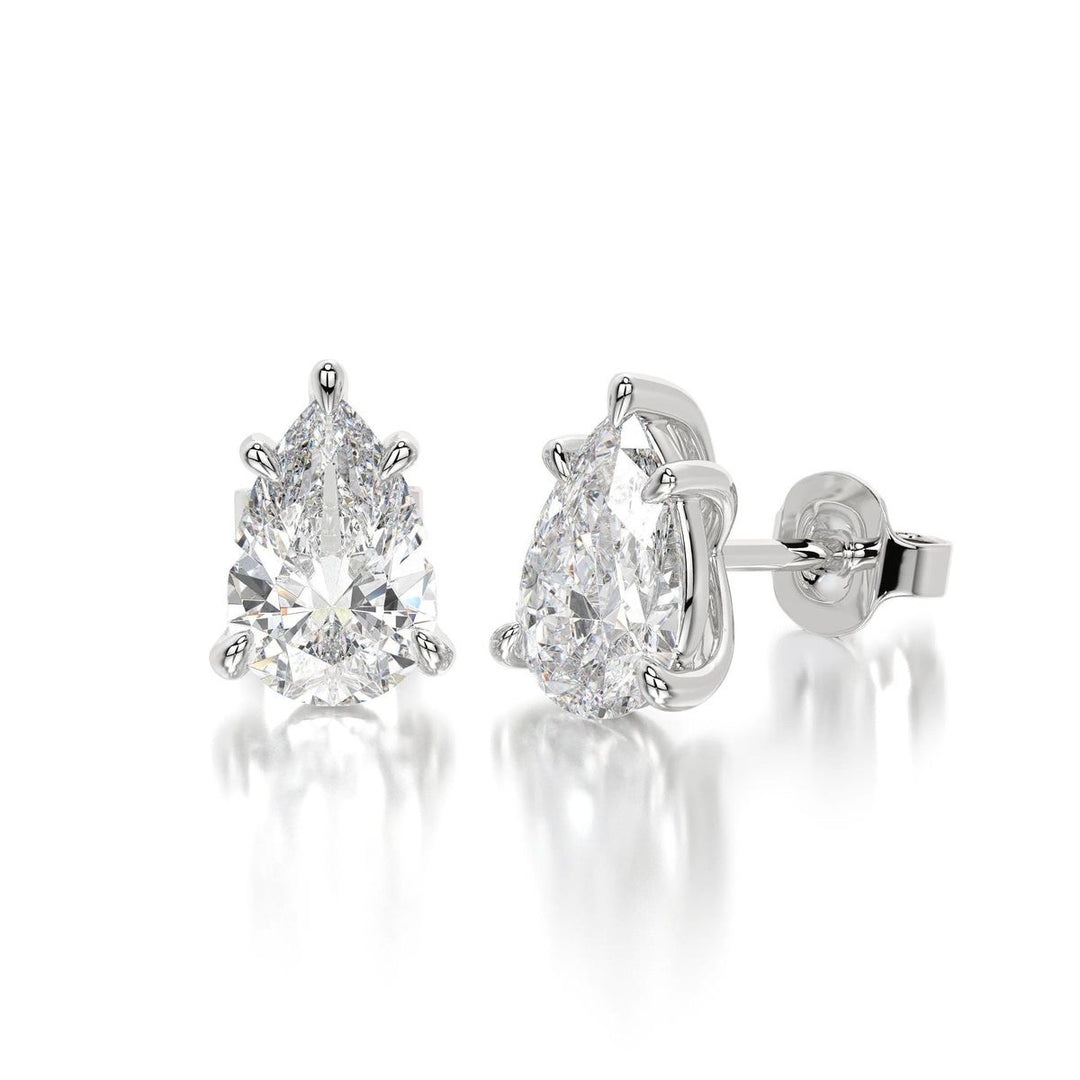 5 Ct Basic Pear Studs