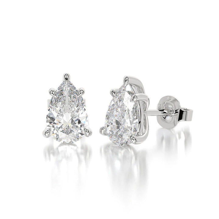 5 Ct Basic Pear Studs