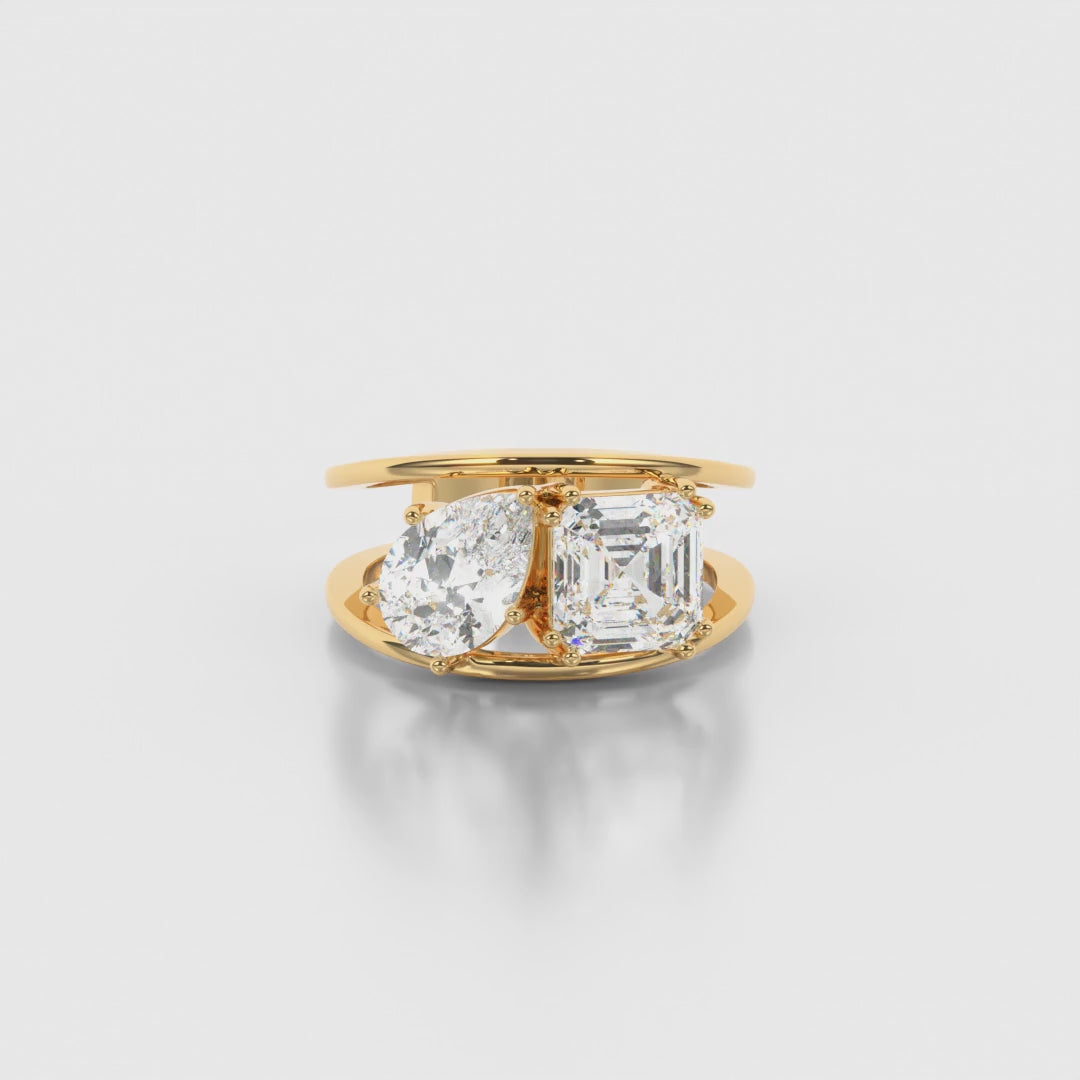 Eclipse Duet Ring 3.0ct